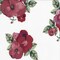 Off White/Rust Floral Cluster Double Brushed Jersey Knit Fabric By the Yard
